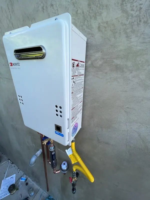 Tankless water heater installation for Stonehaven Place homes